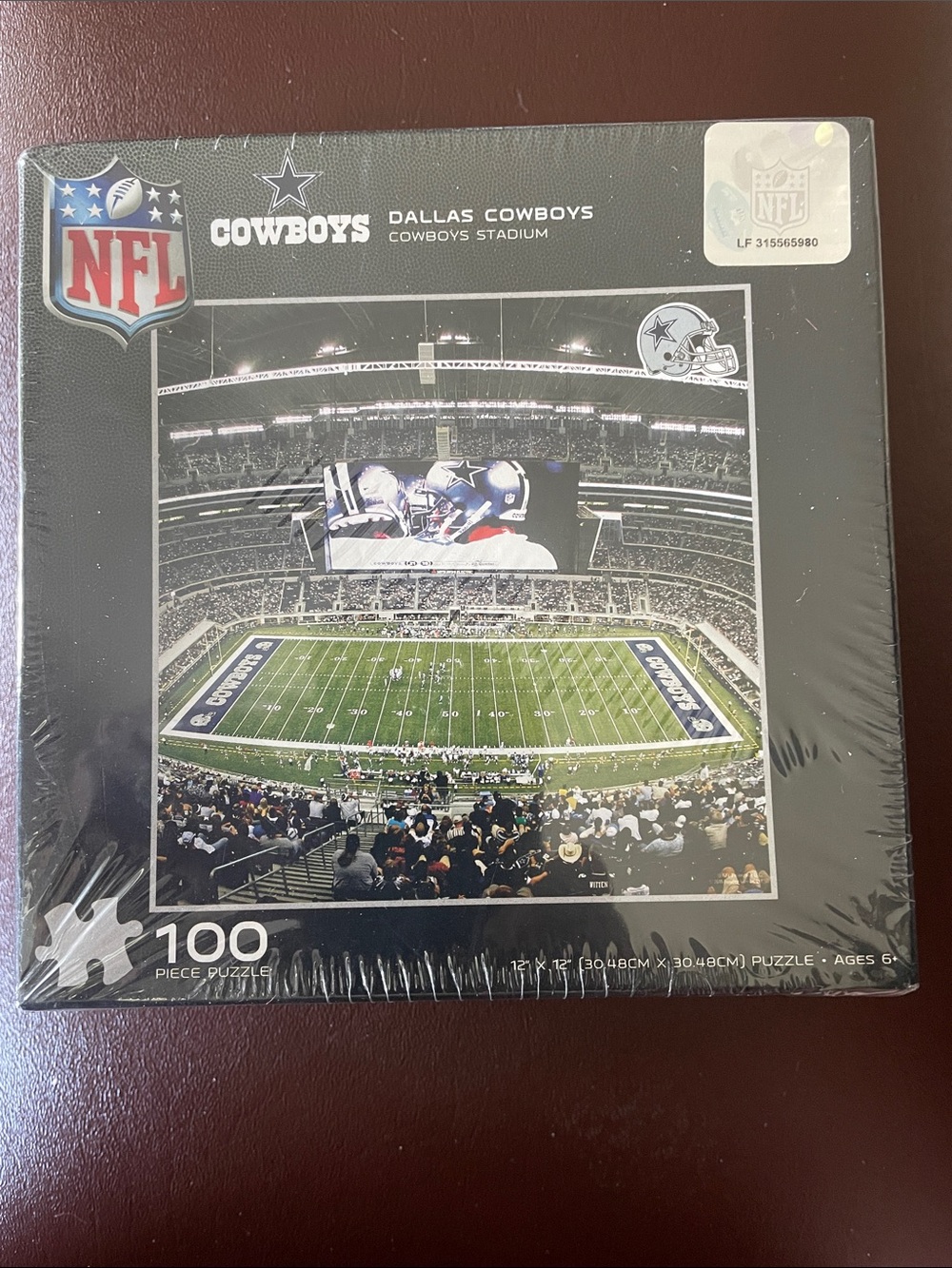 Dallas Cowboys NFL Stadium Puzzle 100 Piece 12"x12" New Sealed
